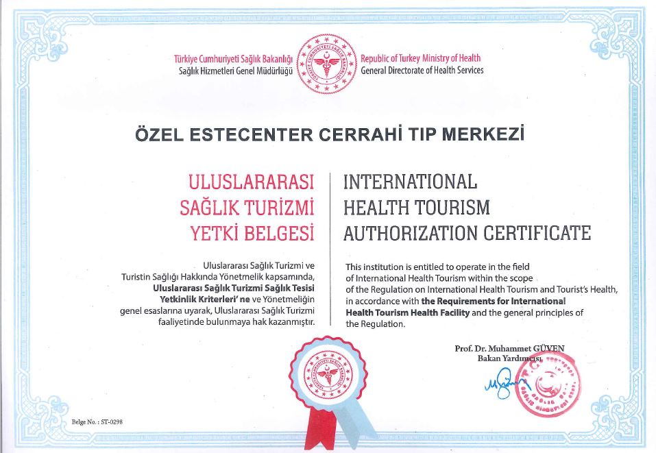 International Health Tourism Authorization Certificate